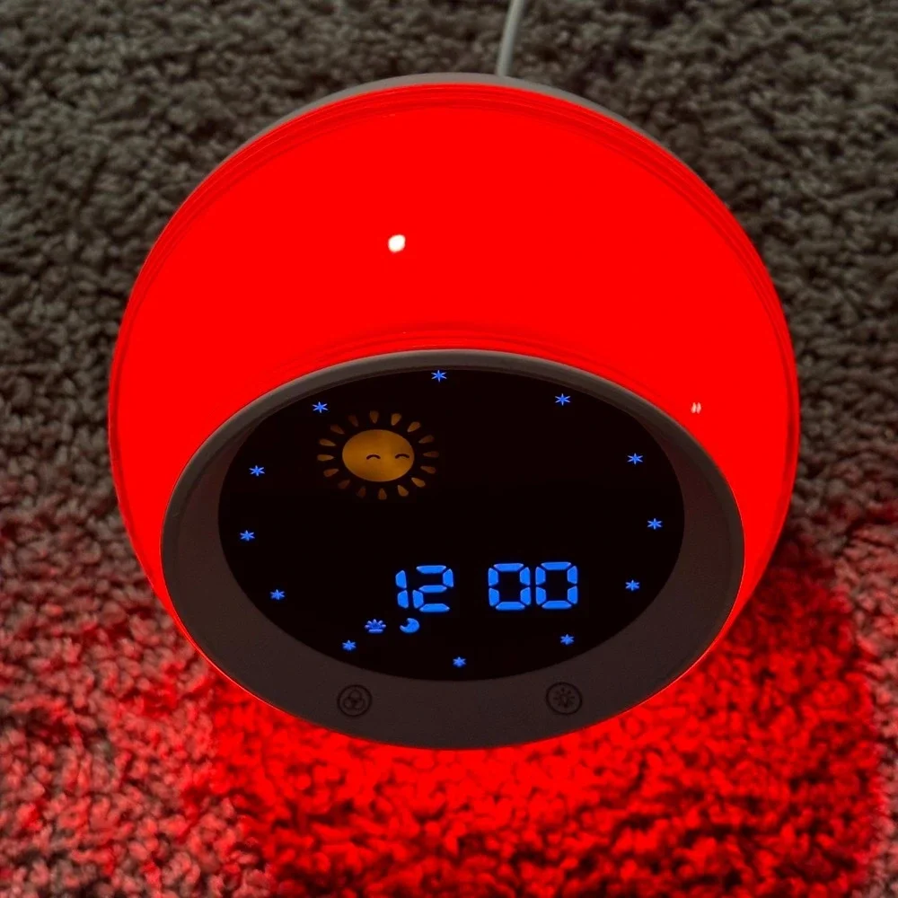 Sunrise Alarm Clock RGB Night Light Sound Machine Wake Up Lamp LED Color Changin